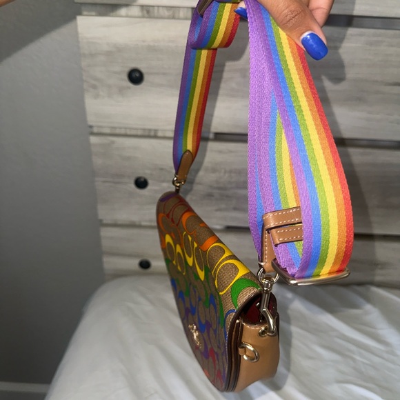 Coach Rainbow Signature Crossbody Bag - Picture 2 of 7